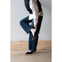 MHL. Longline Shirt in White Compact Cotton Poplin