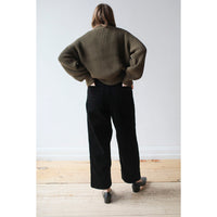 MHL. Field Trousers in Black Heavy Corduroy