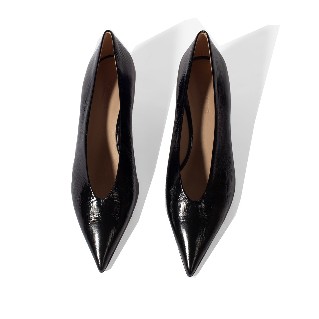 Le Monde Béryl Babouche Kitten Heel in Black