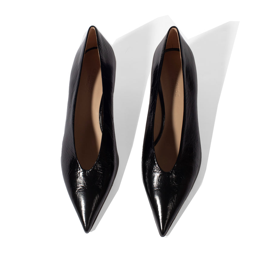 Le Monde Béryl Babouche Kitten Heel in Black