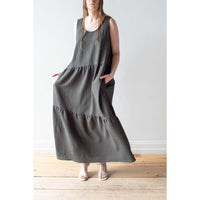 Nomia Maxi Gathered Dress in Silt