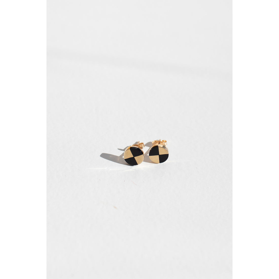Ursa Major Ray Studs 10K Yellow Gold With Onyx