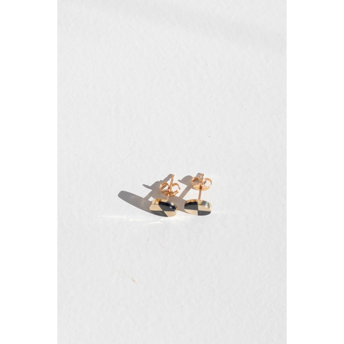 Ursa Major Ray Studs 10K Yellow Gold With Onyx