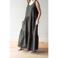 Nomia Maxi Gathered Dress in Silt