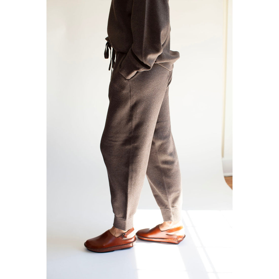 Sayaka Davis Knit Sweatpants in Brownie