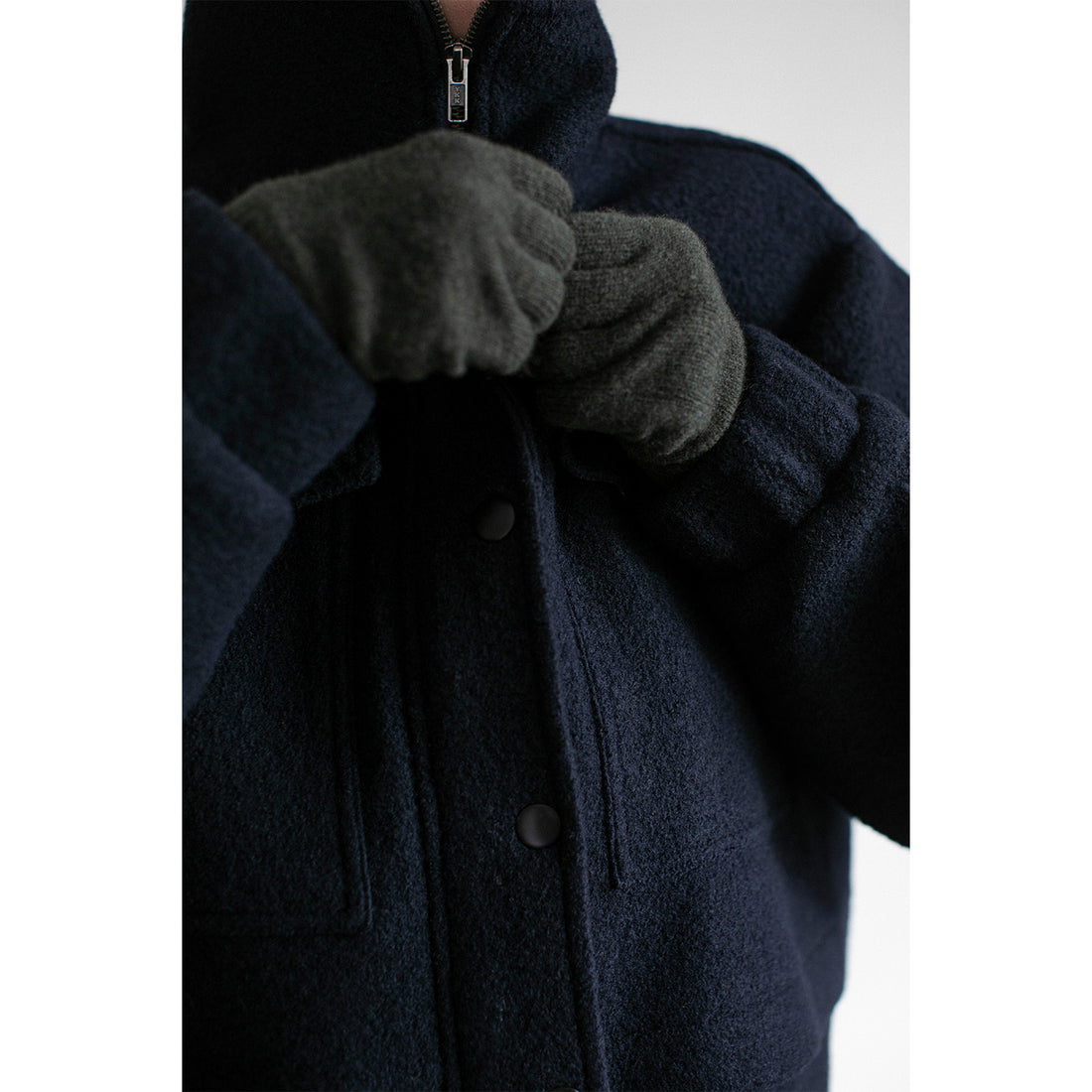 Apiece Apart Selva Cropped Bomber in Midnight