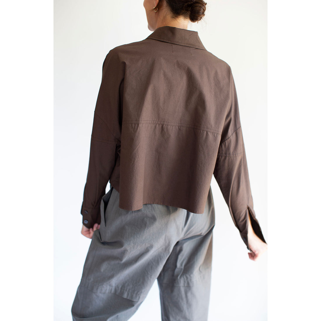 Proche Ellie Button Down in Chocolate