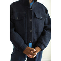 MHL. Cut Off Glove in Conker Lambswool