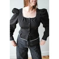 Toit Volant Mabel Top in Black