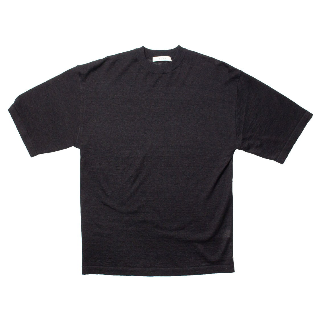 6397 Big Knit T in Black