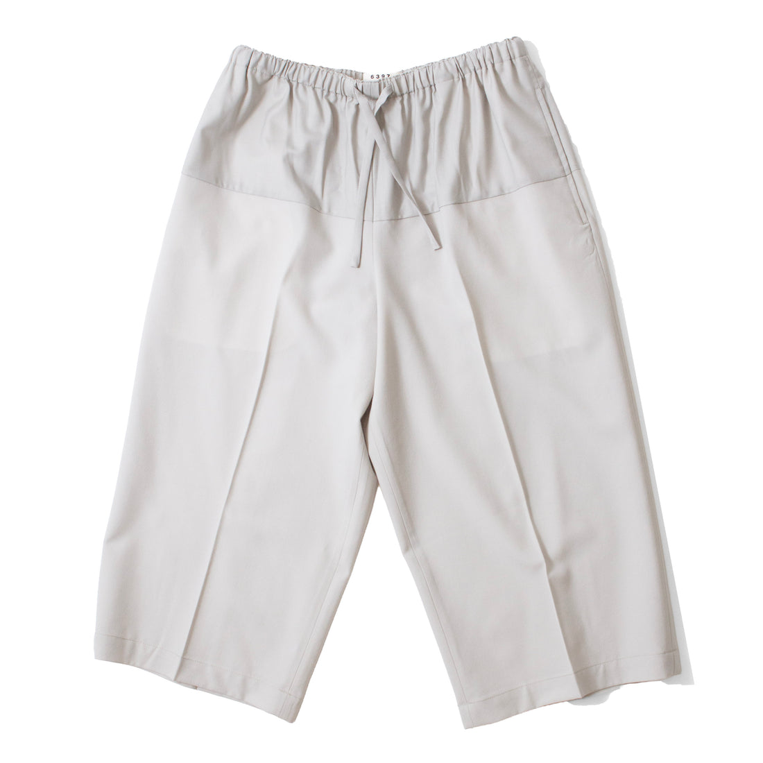 6397 Cropped Drawstring Pant in Stone
