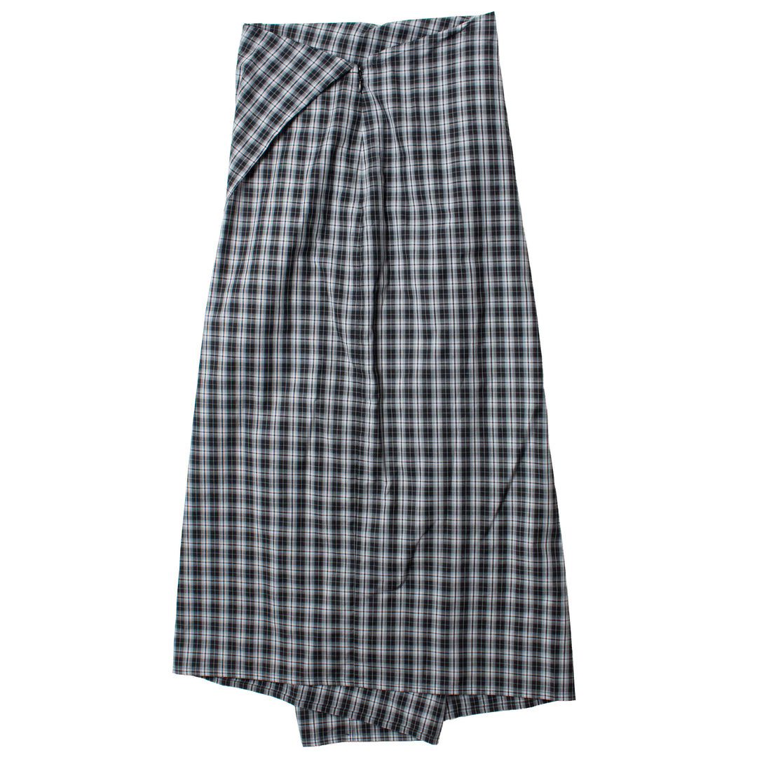 6397 Draped Wrap Skirt in Black