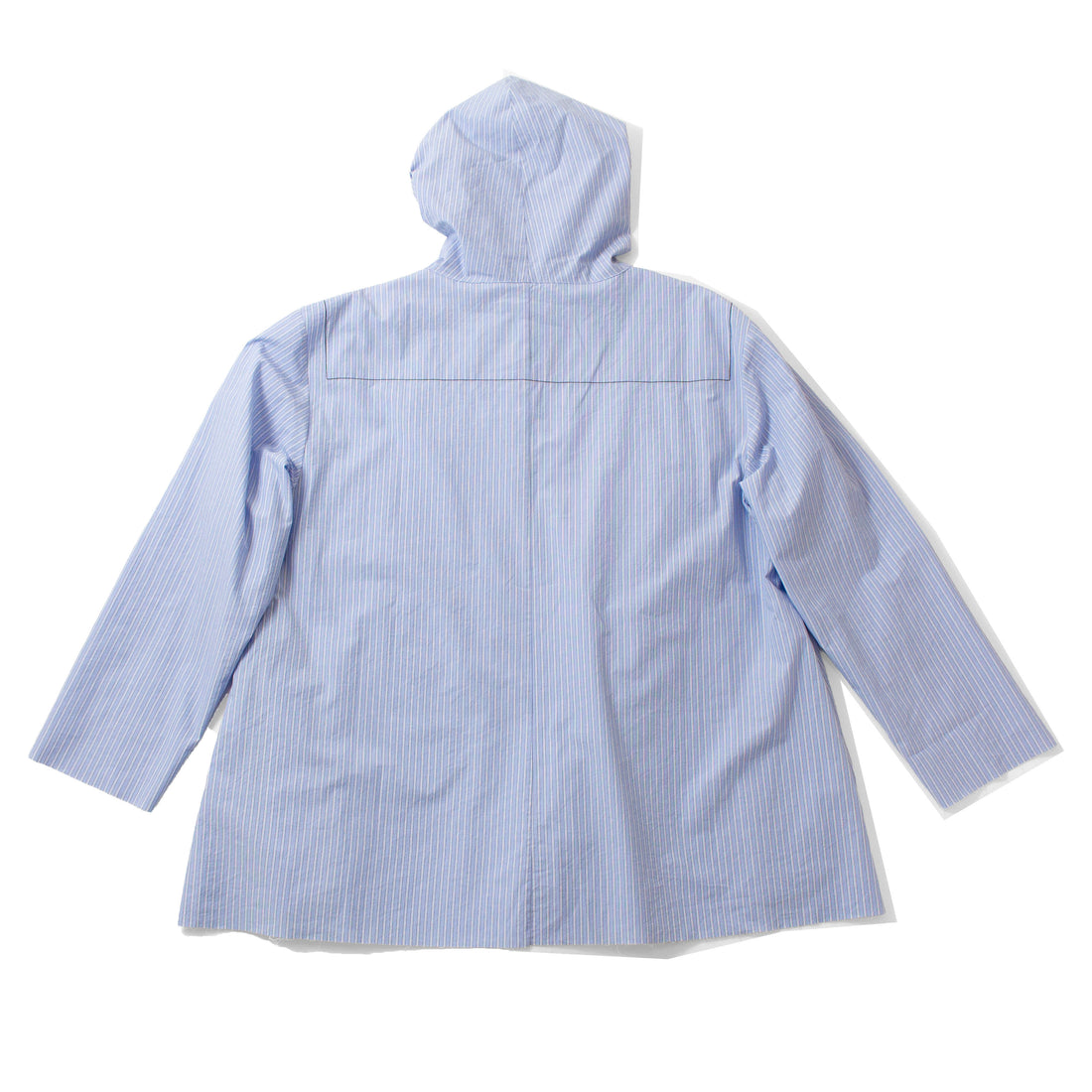 6397 Hooded Shirt in Blue Stripe