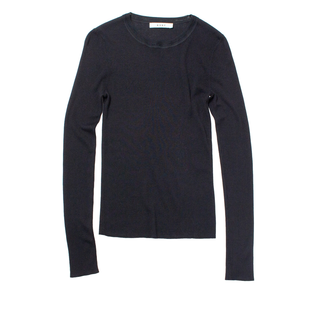6397 L/S Heirloom T in Black
