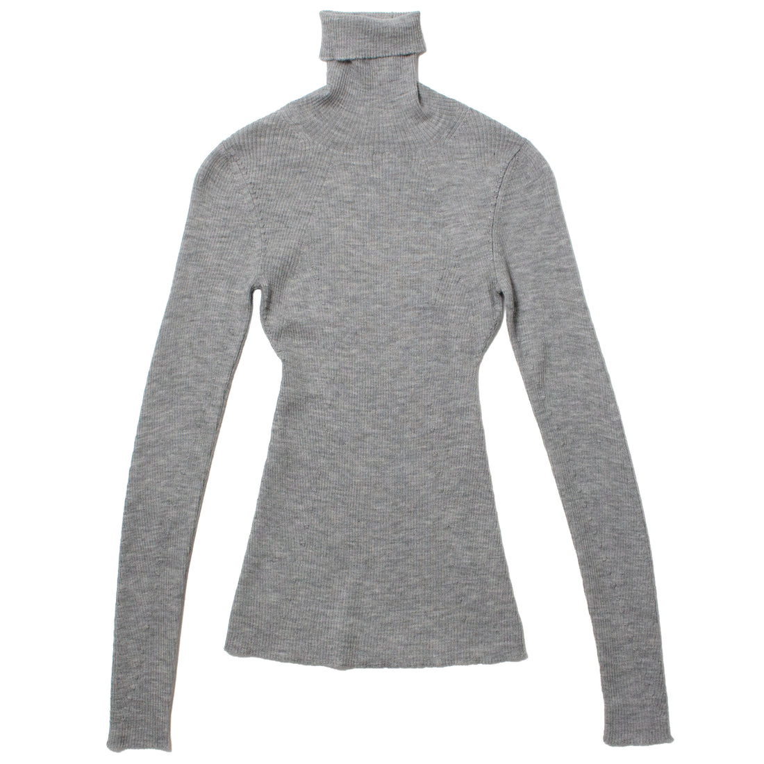 6397 Ribbed Turtleneck in Iron