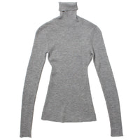 6397 Ribbed Turtleneck in Iron