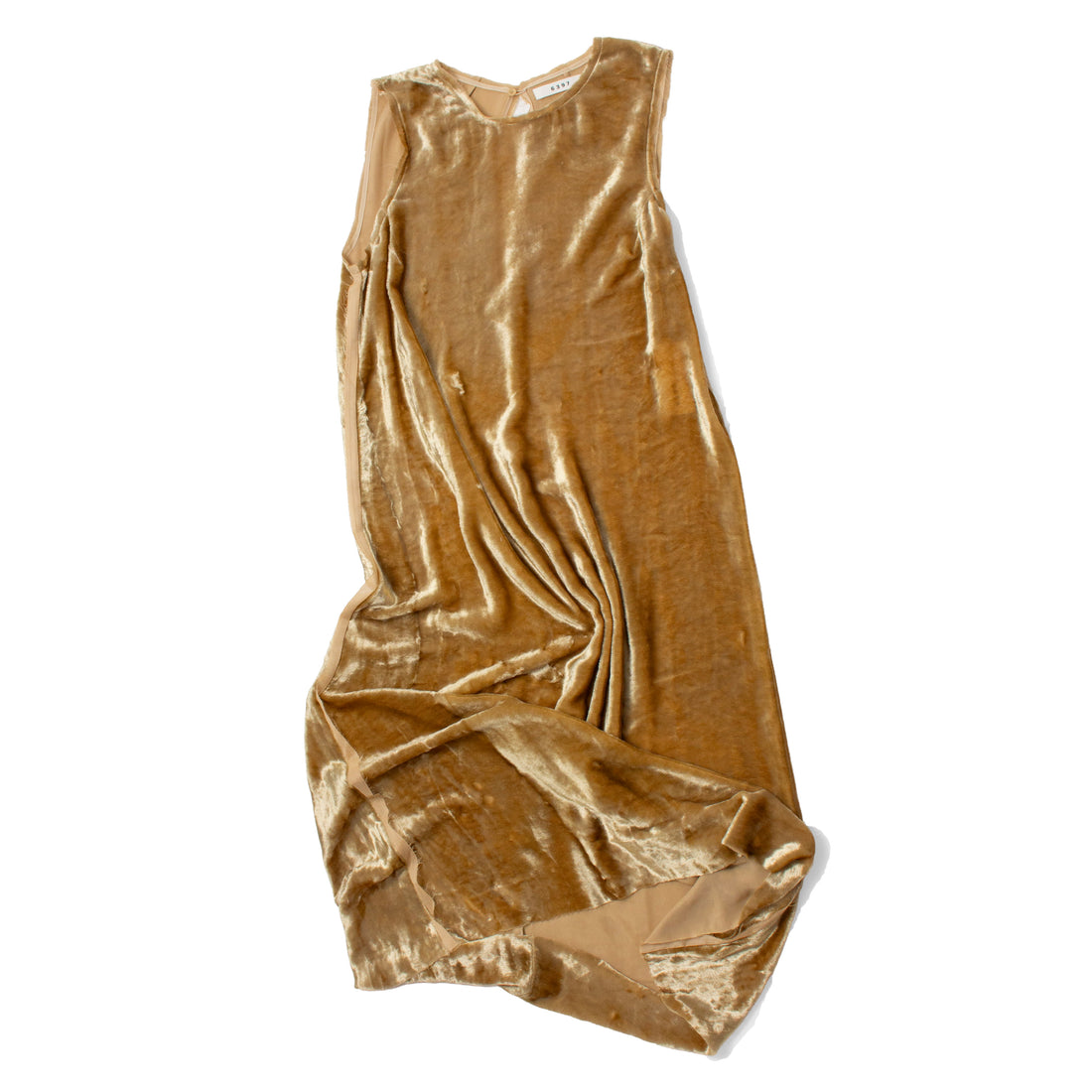 6397 Selvedge Shift Dress in Gold
