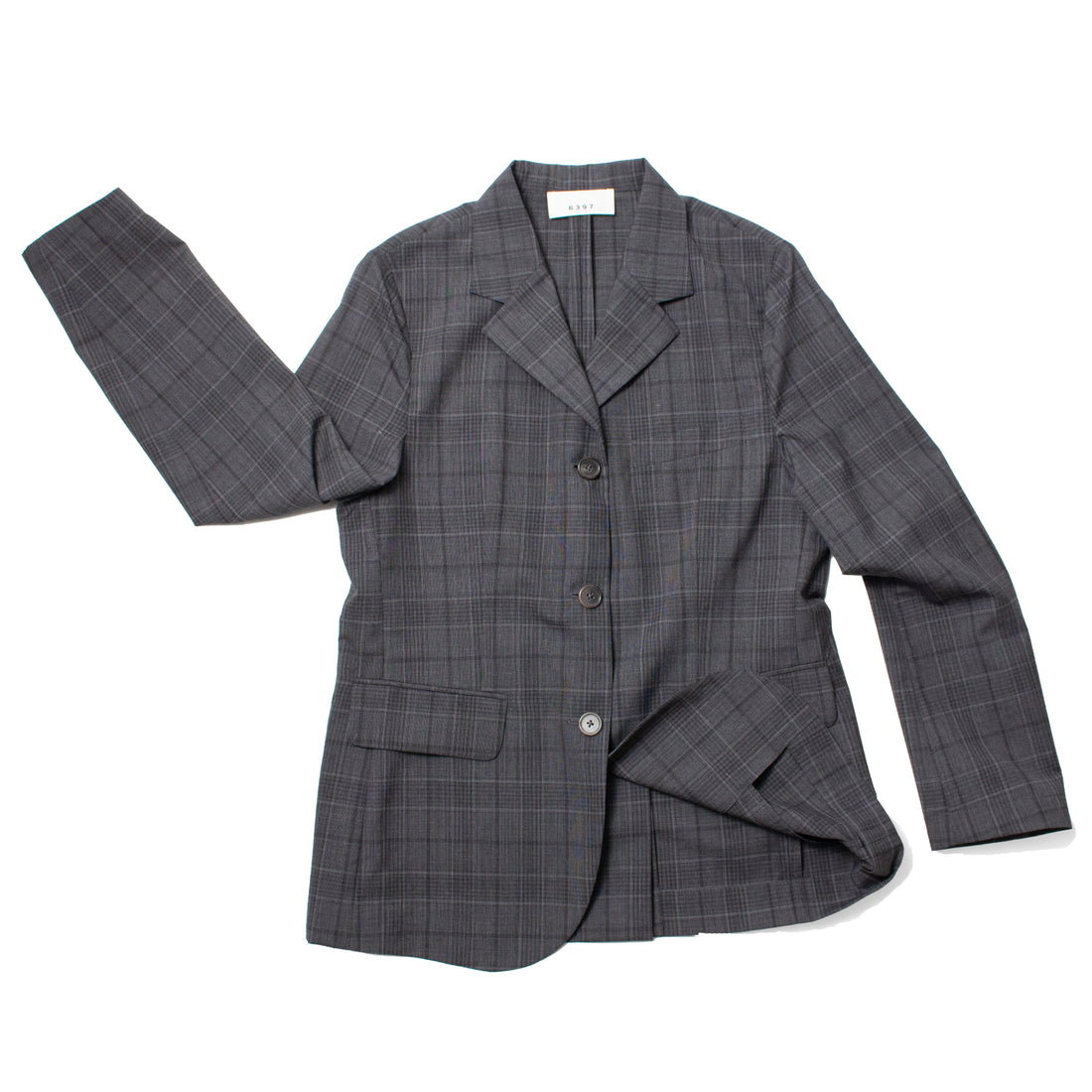 6397 Relaxed Sporting Coat in Grey Check