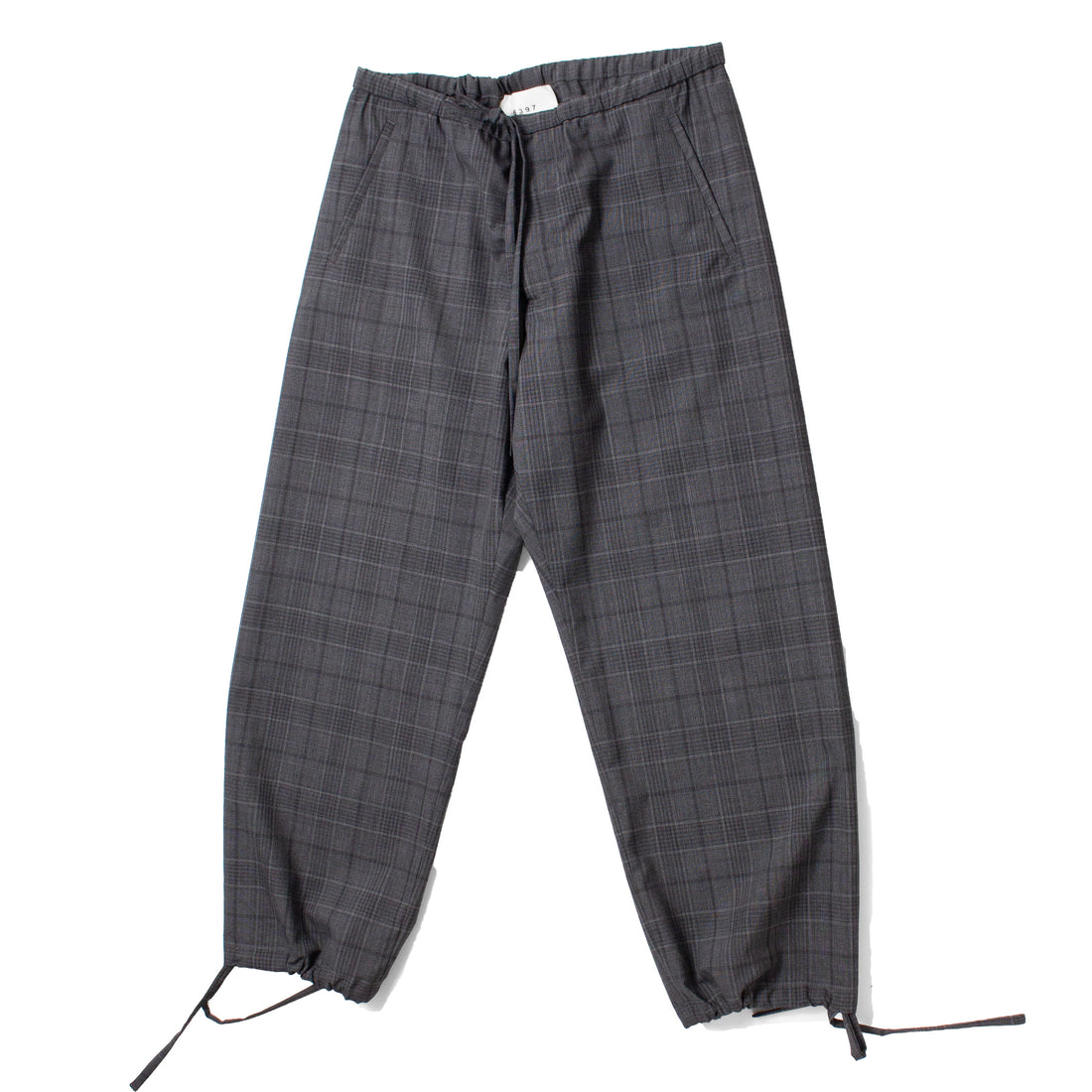 6397 String Trouser in Grey Check