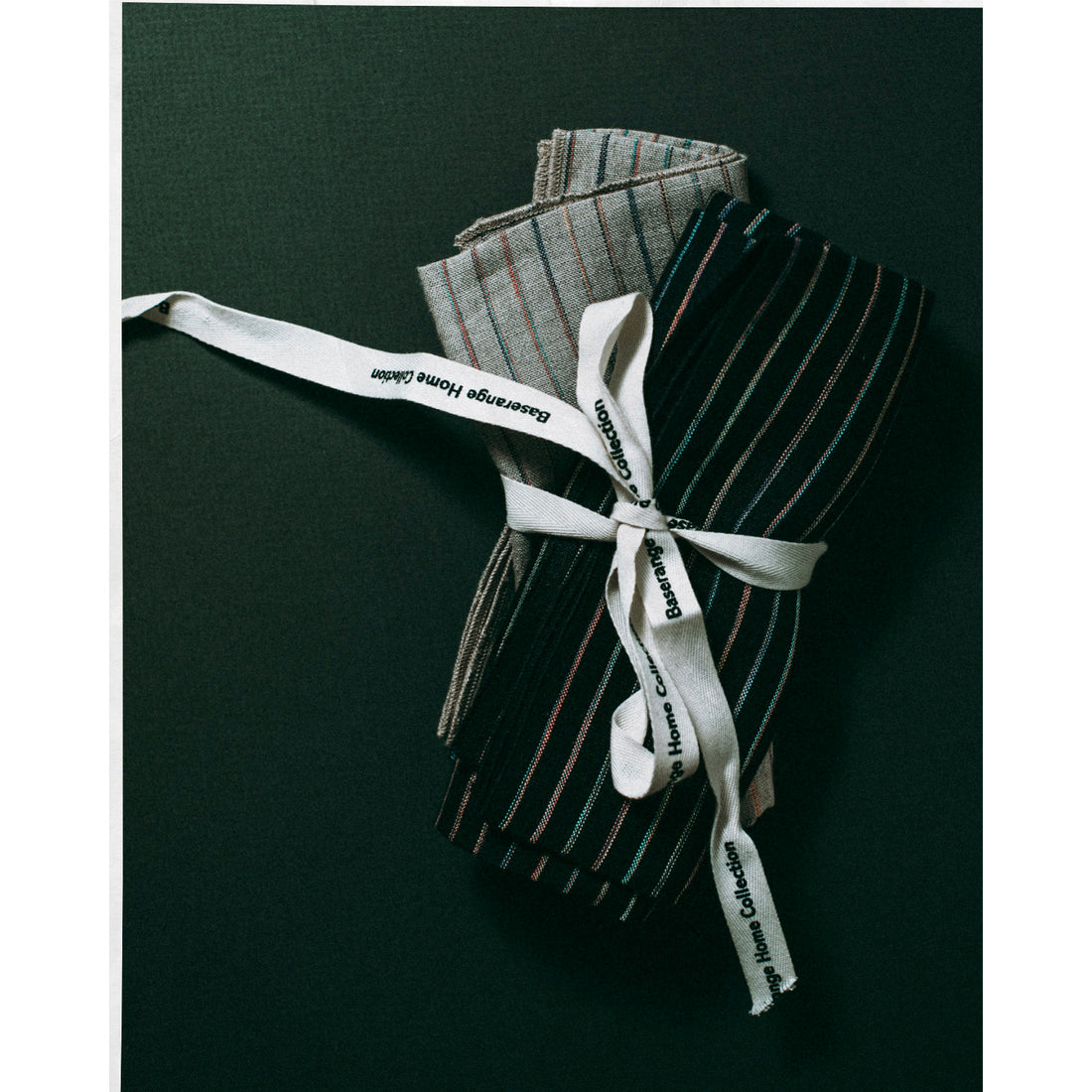 Baserange Linen Kitchen Towel in Many Color Black