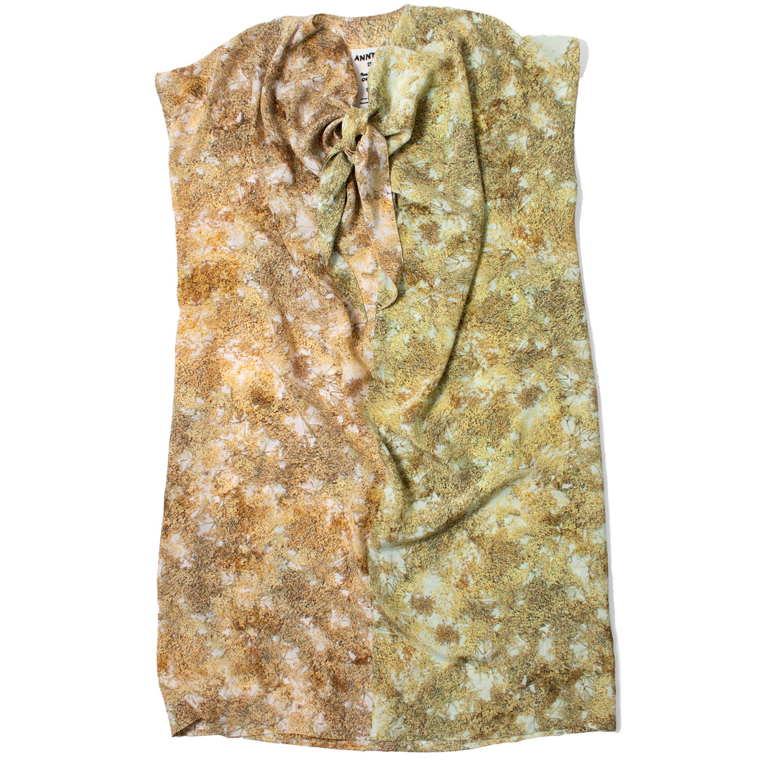 Anntian Peak Silk Dress in Print N