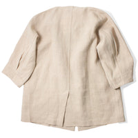 Anntian Trench Jacket in Natural Hemp
