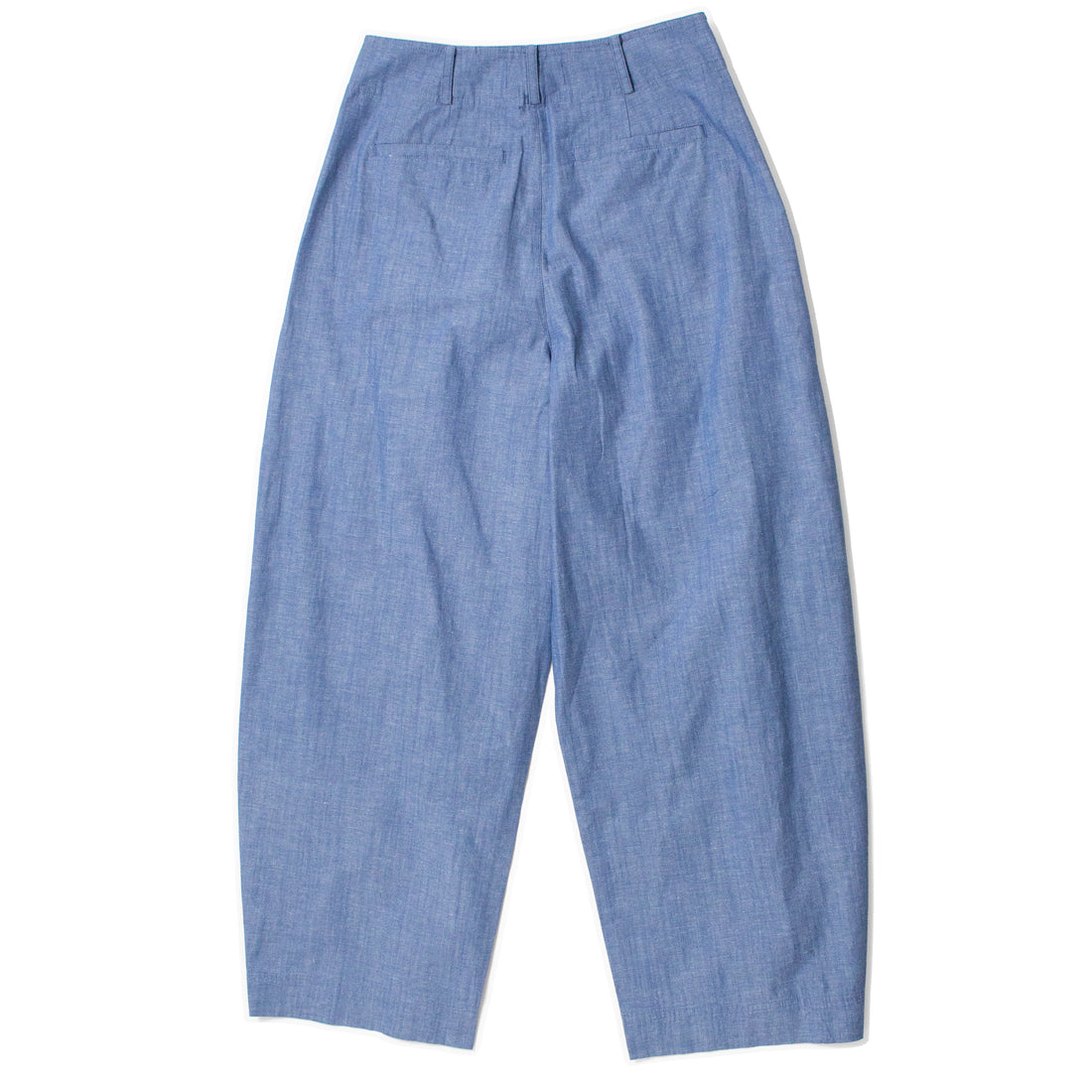 Apiece Apart Bari Crop Trouser in Chambray