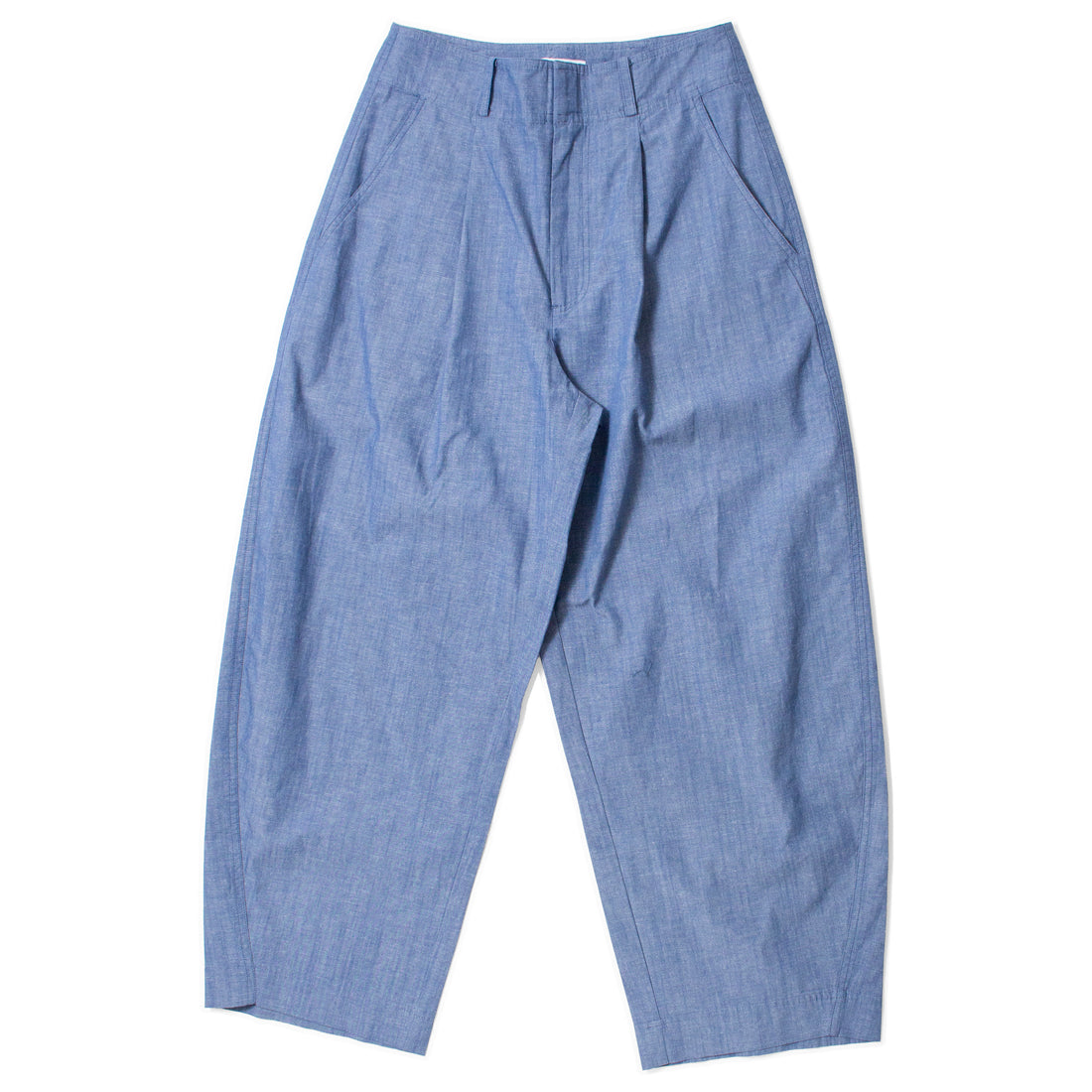 Apiece Apart Bari Crop Trouser in Chambray