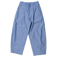 Apiece Apart Bari Crop Trouser in Chambray