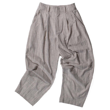 Apiece Apart Bari Crop Trouser in Cream Pin Stripe