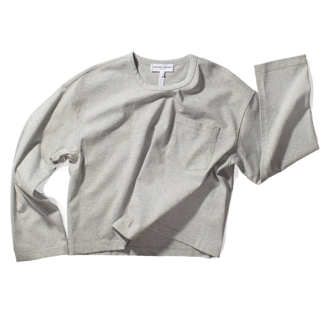 Apiece Apart Boxy Tee in Heathered Grey