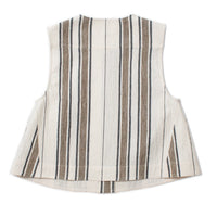 Apiece Apart Godet Tank in Affogato Stripe