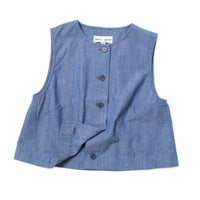 Apiece Apart Godet Tank in Chambray