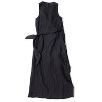 Apiece Apart Gustava Wrap Midi Dress in Black