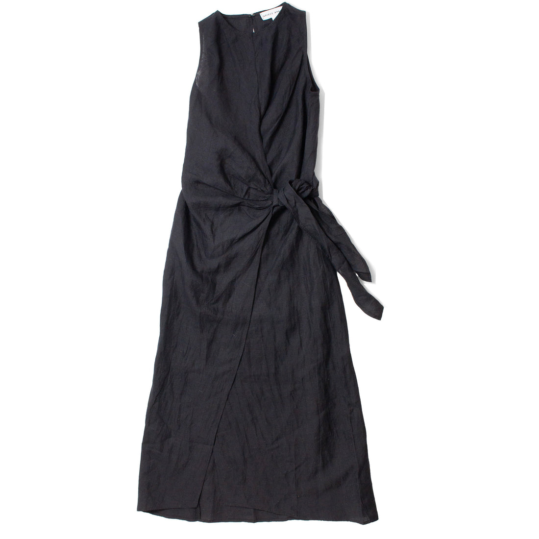 Apiece Apart Gustava Wrap Midi Dress in Black