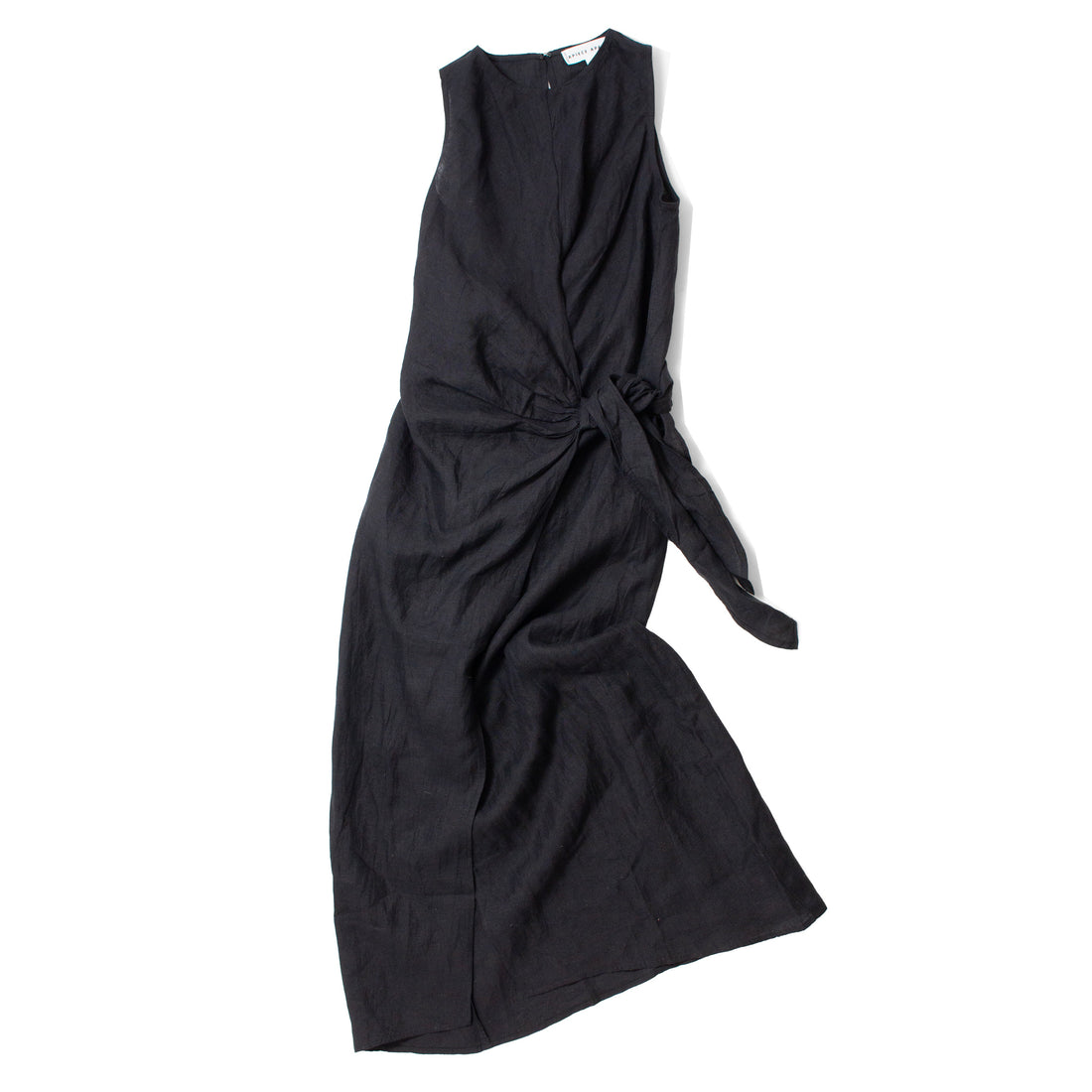 Apiece Apart Gustava Wrap Midi Dress in Black