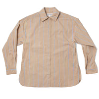 Apiece Apart Isolde Button-Down in Sand & Blue Stripe