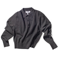 Apiece Apart Kari Polo Knit in Grey