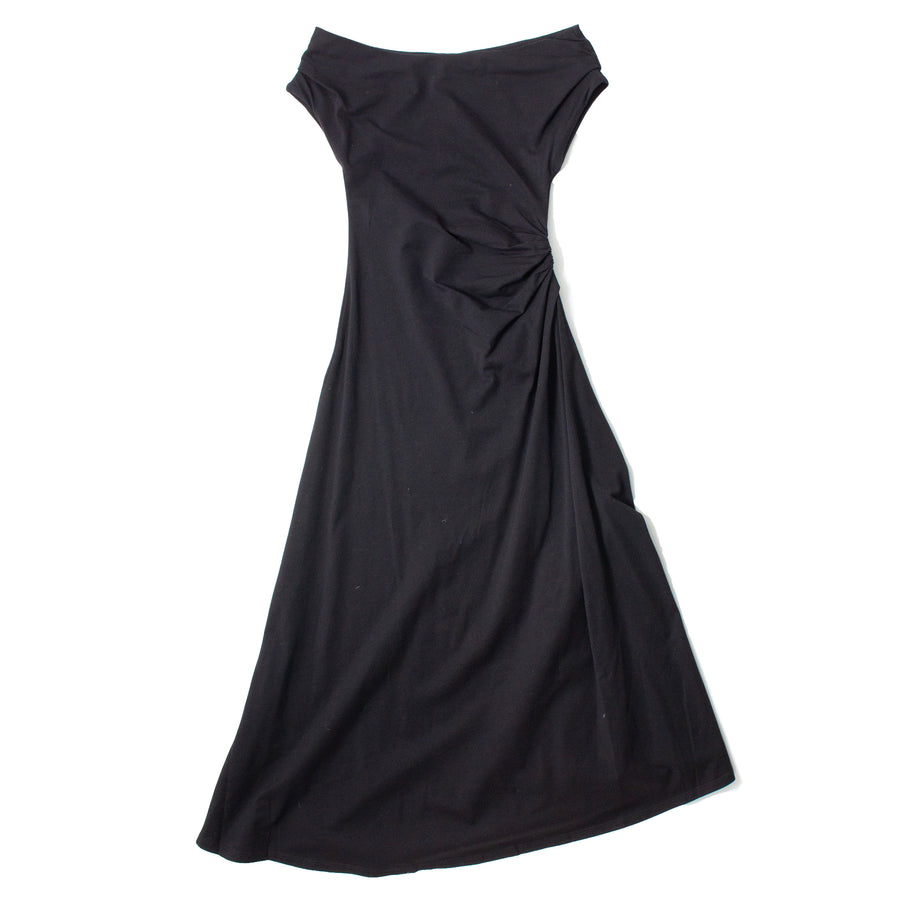 apiece apart off the shoulder dress Apiece Apart Bettina Topstitched Puff-Sleeve Mini Dress
