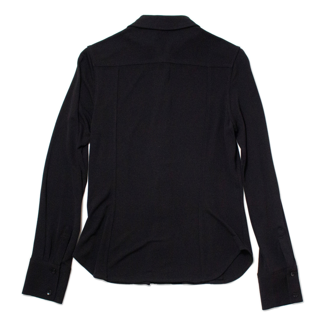 Apiece Apart Merce Slinky Slim Button-Up in Black