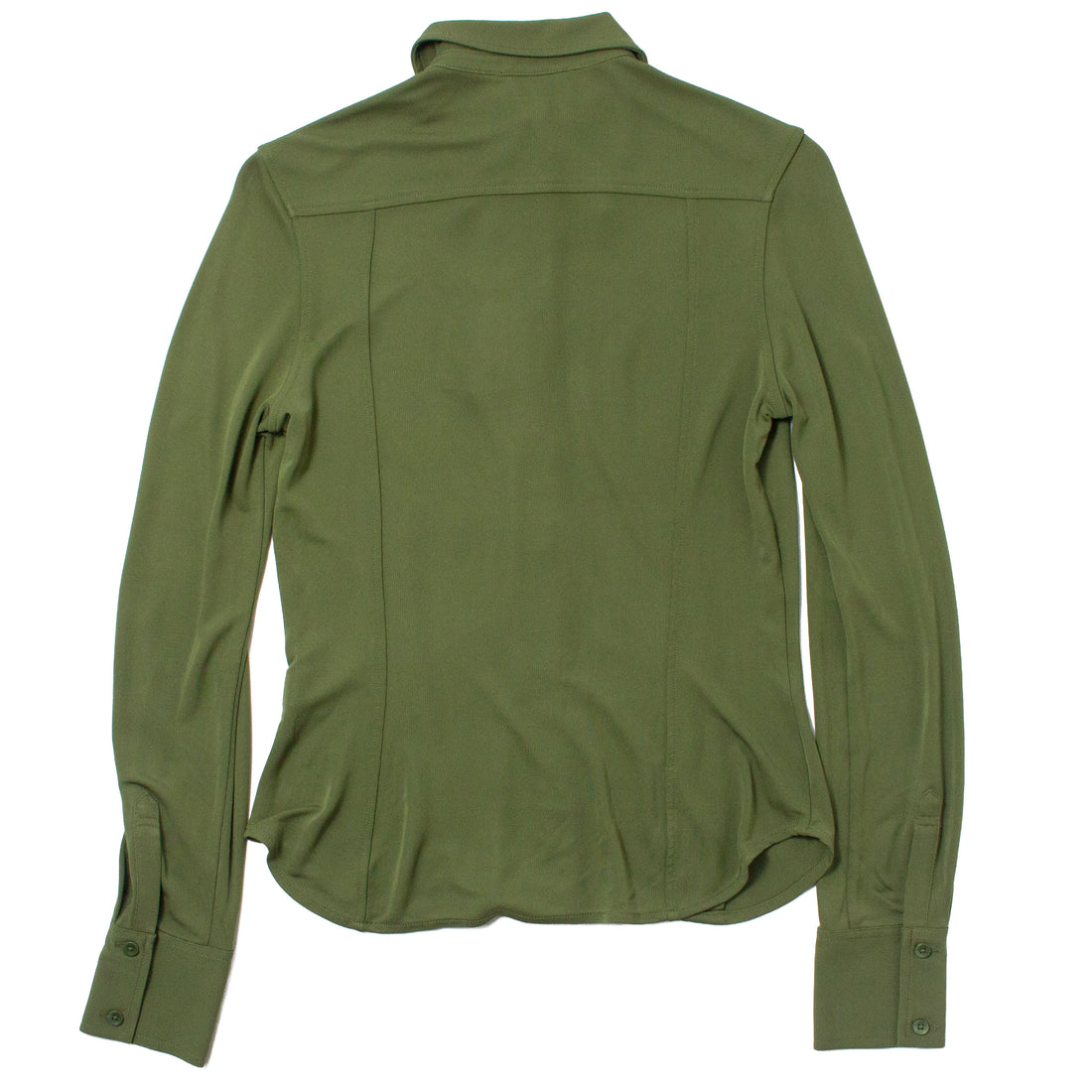Apiece Apart Merce Slinky Slim Button-Up in Cypress