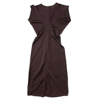 Apiece Apart Monde Drape Bias Maxi Dress in Black Coffee