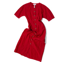 Apiece Apart Noor Button-Front Maxi Dress in Riding Red