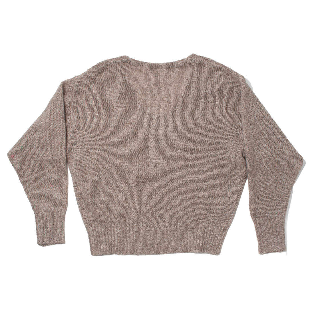 Apiece Apart Softest Silk Cashmere V-Neck in Jute Marl