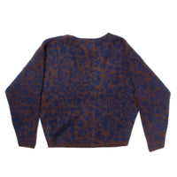 Apiece Apart Softest Silk Cashmere V-Neck in Leo Floral Marl