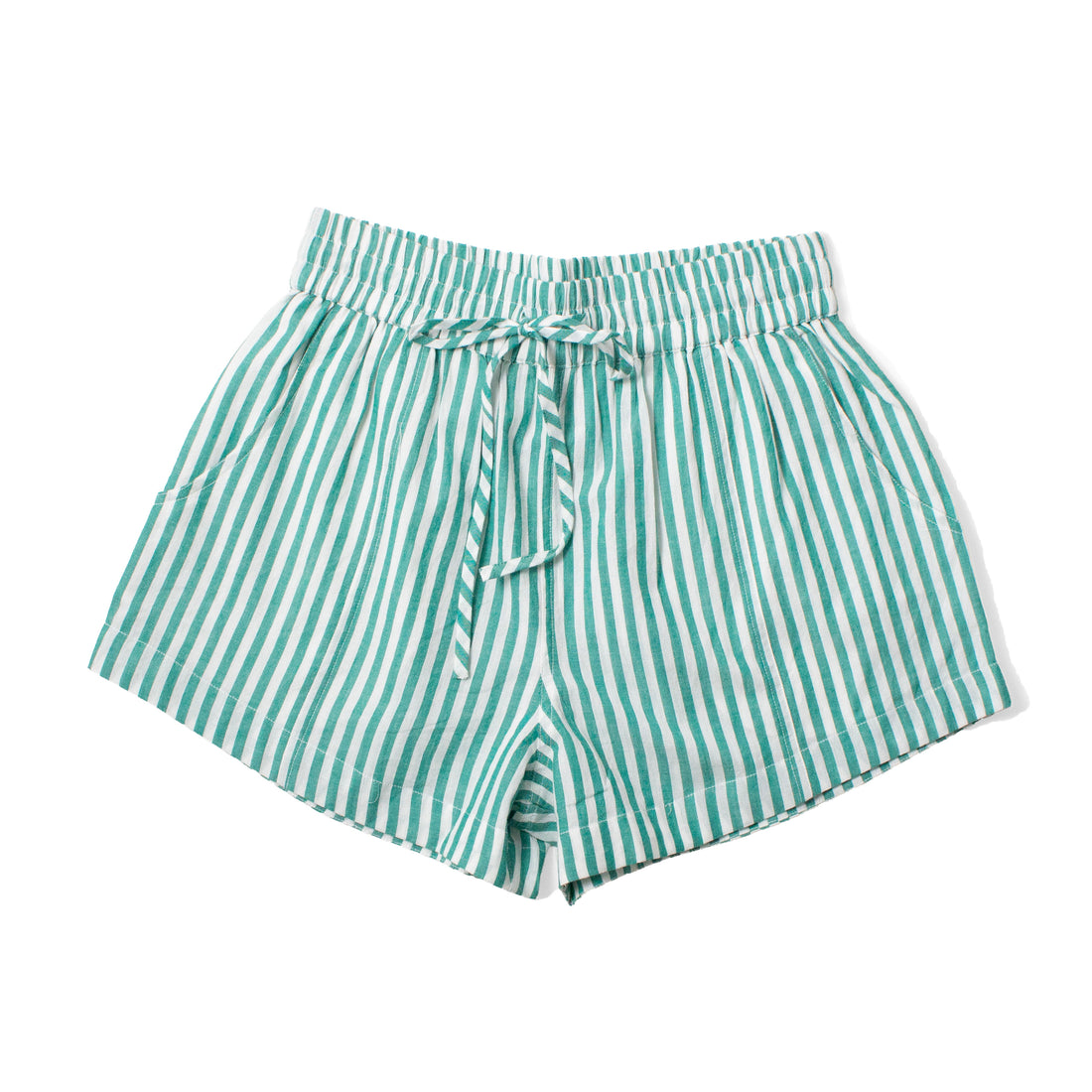 Apiece Apart Trail Short in Yarn Dye Stripe Green