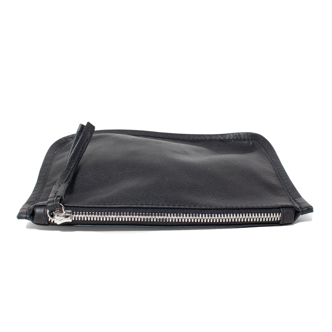 Are Studio Gia Medium Pouch in Black Pebbled Leather