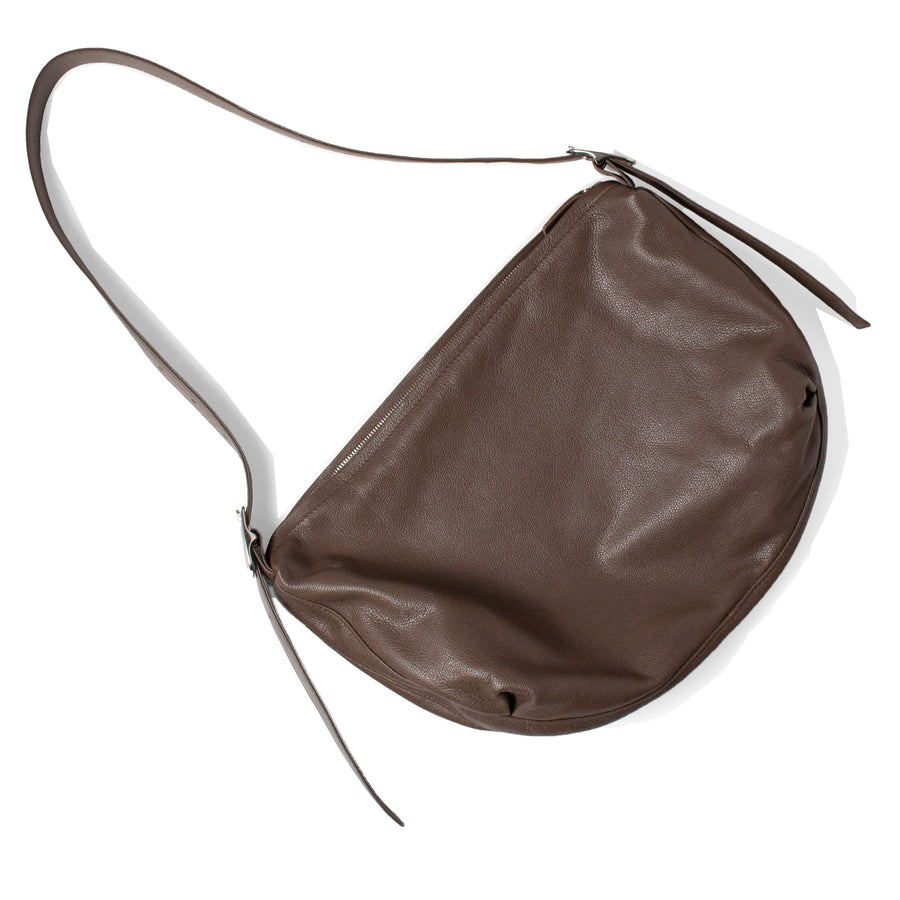 are studio ディスクバック ARE STUDIO Disc Bag In Ecru-Taupe Leather Belt Bag Geometry Round