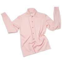 Auralee High Gauge Soft Cashmere Cardigan in Light Pink