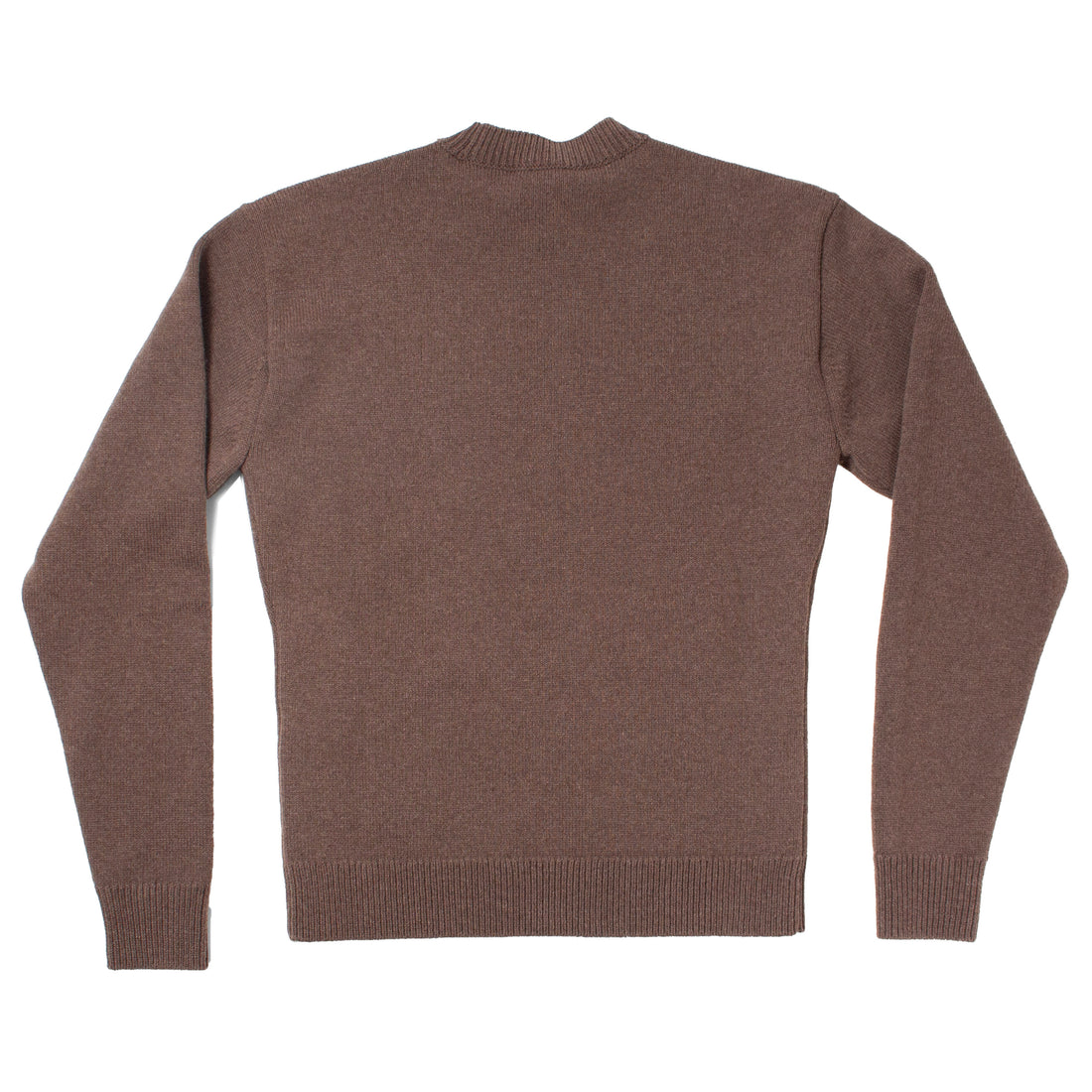 Auralee Super Fine Wool Knit Pullover in Top Brown